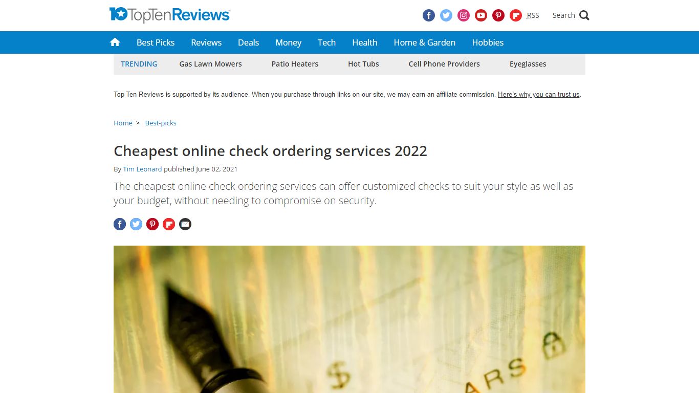 Cheapest online check ordering services 2022 | Top Ten Reviews